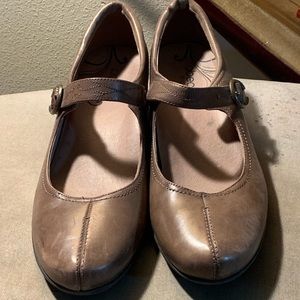 taupe mary jane shoes